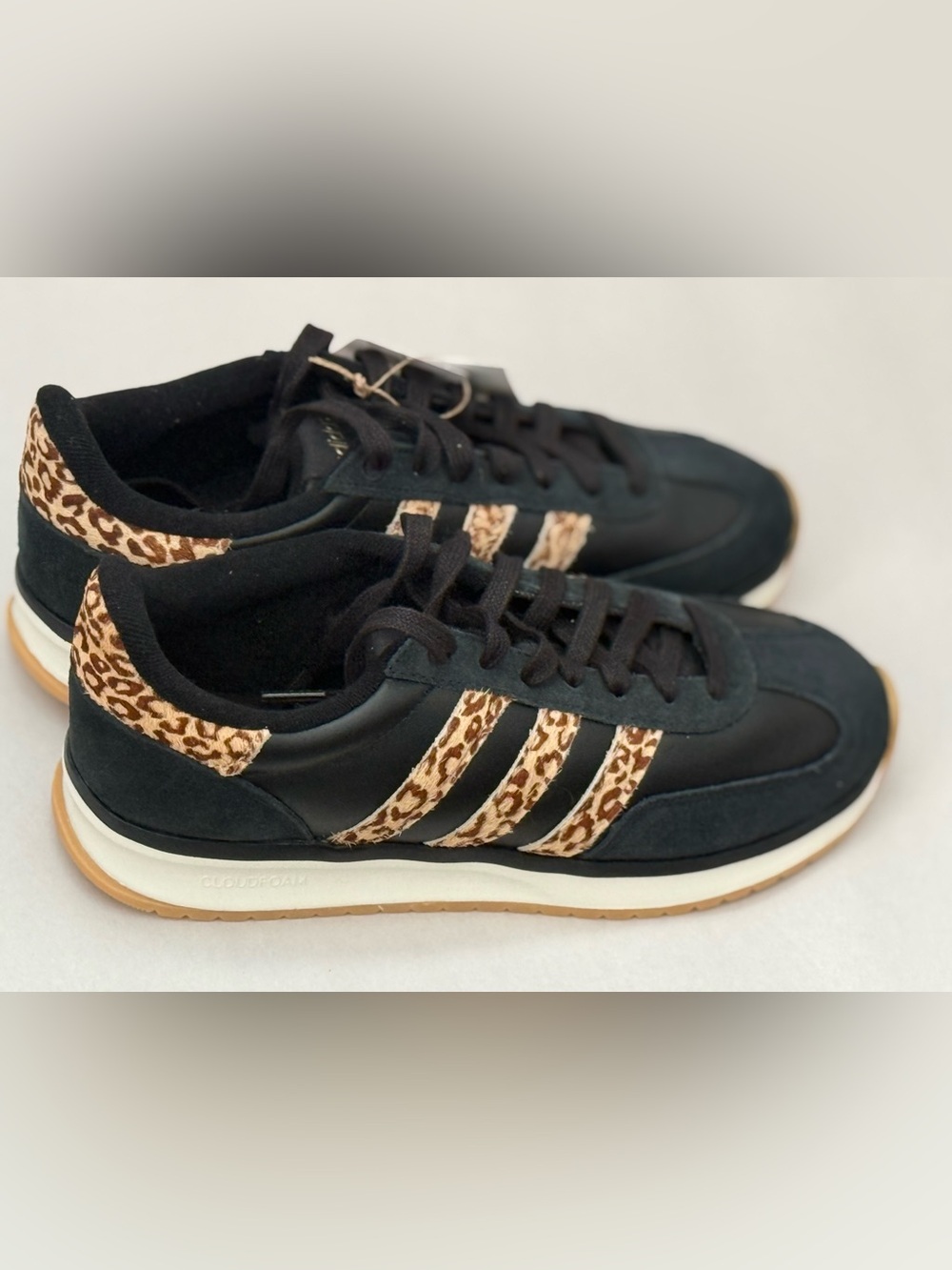NWT - Adidas Run 70s 2.0 Women's Sneakers in Black Leopard Size 9.5